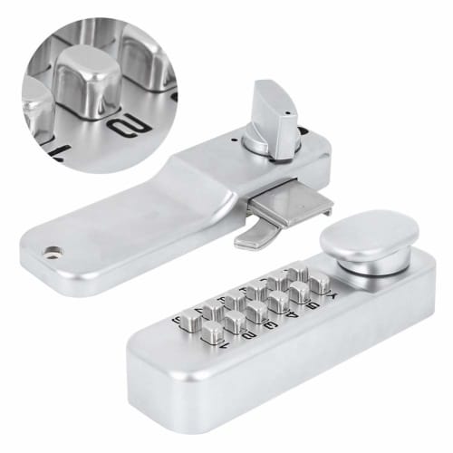 xuuyuu Digital Code Lock, Zinc Alloy Digital Door Lock, 1-11 Digits (No Repeat), Door Thickness 10-60mm, Anti-Theft, for Sliding Doors, Office Doors,