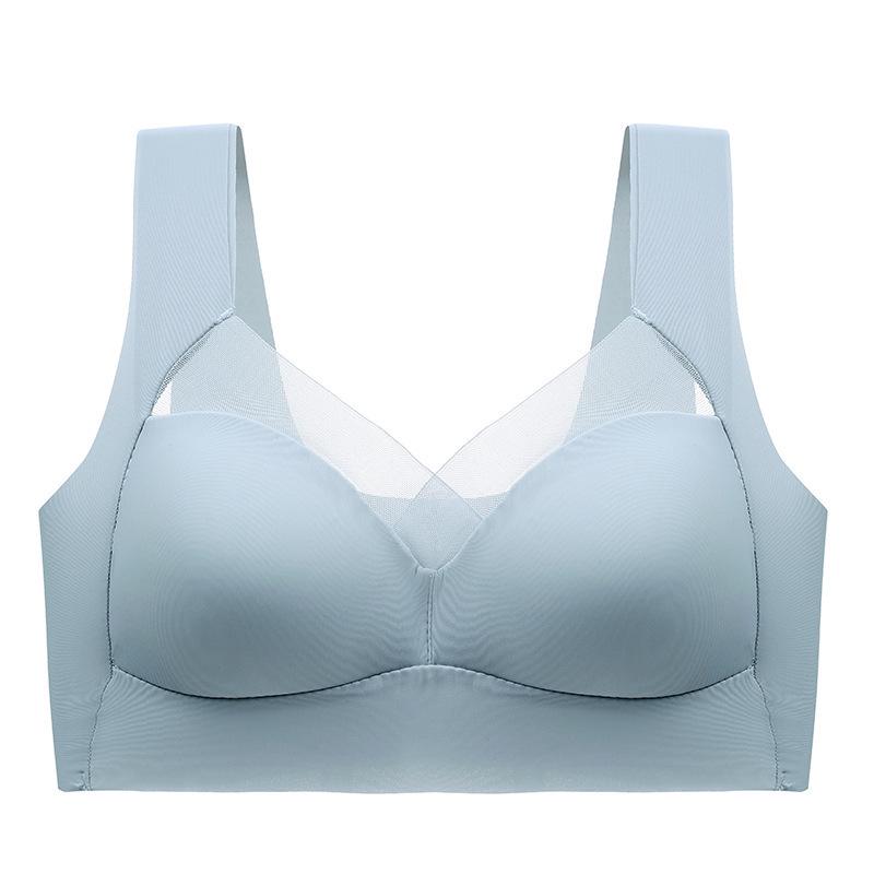 Seamless Silk Sports Bra: Anti-Sag, Fixed Cup, Wireless Design with Beautiful Back