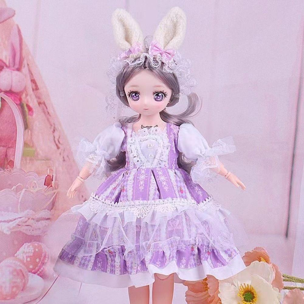 Fashion Doll Princess Dress Cute 1/6 Dress Up Doll DIY Clothes 30cm Dolls Clothes  BJD Doll