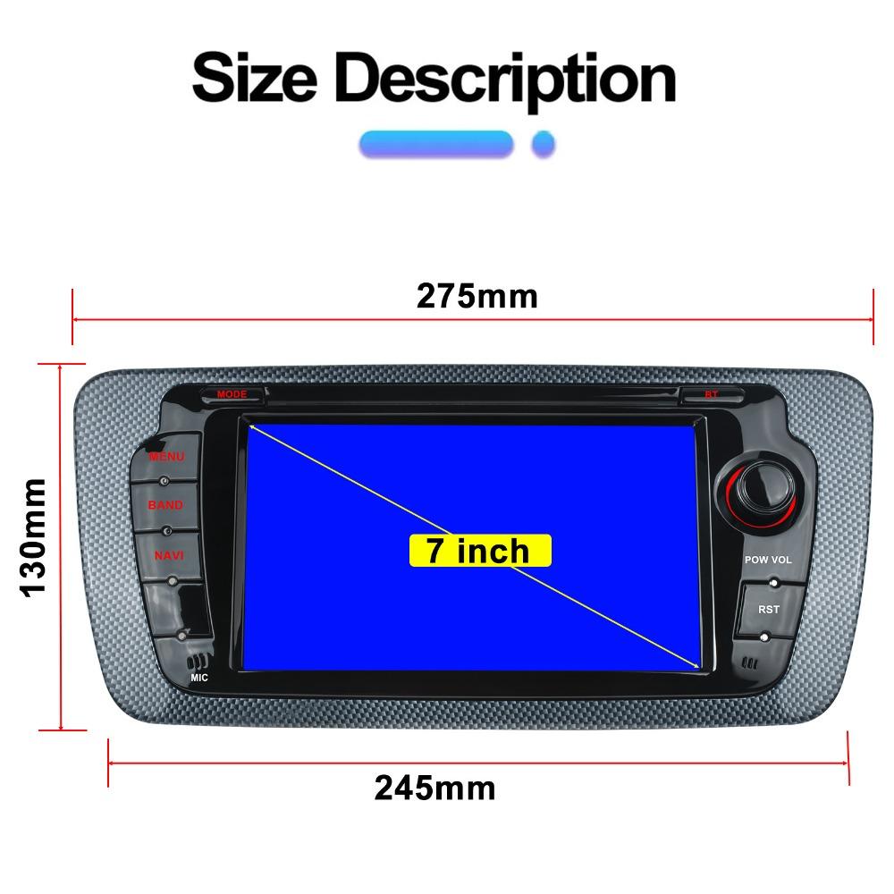 4-ядерный Android-автомагнитола для Seat Ibiza 6j 2009 2010 2011 2012 2013 Автомобильное радио WIFI GPS RDS Carplay Мультимедийный проигрыватель
