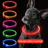 Pet Dog LED Light Collar Luminous Anti-Lost Dog Collar USB Rechargeable Dog Necklace Collar