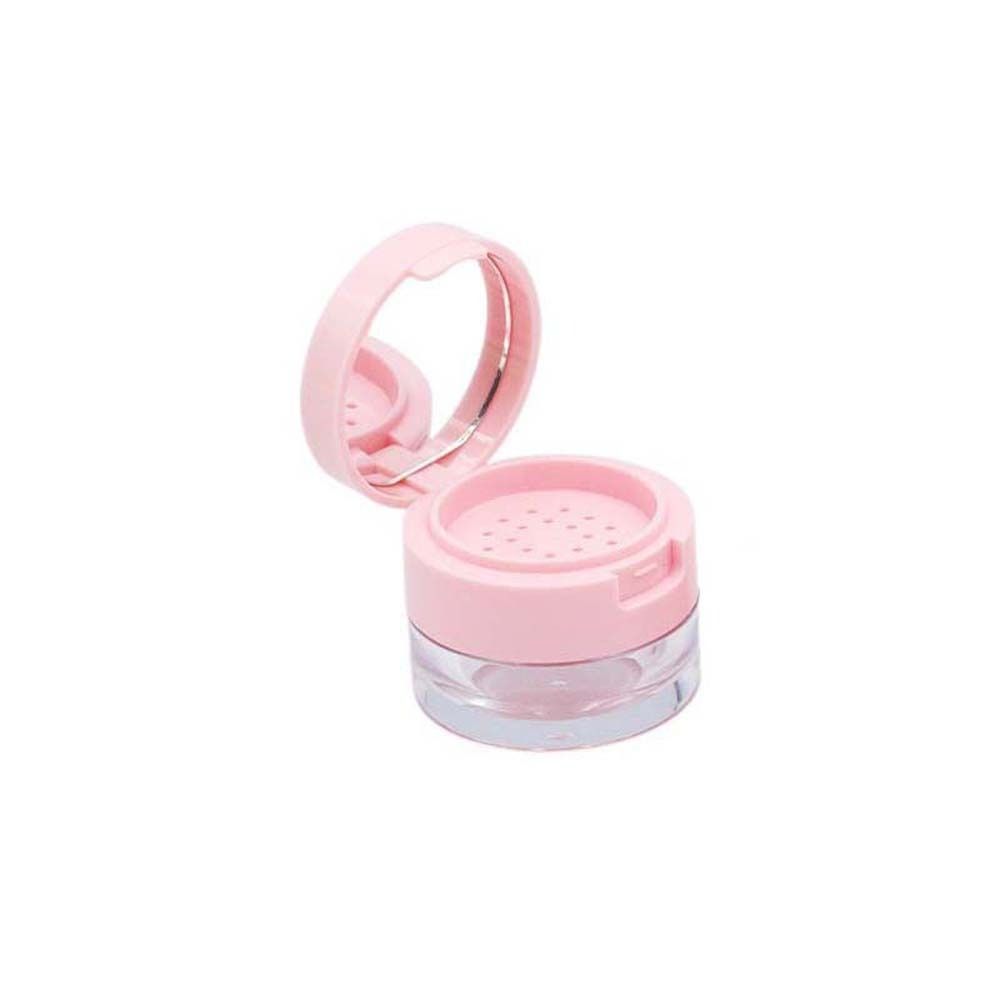 with Sieve Cosmetics Container Plastic Empty Powder Case Reusable Bulk Powder Box Lady