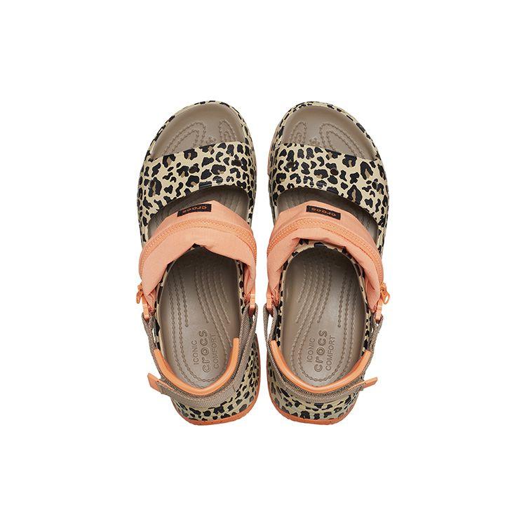 Crocs Легкие нескользящие спортивные сандалии Hiker Xscape EVA Printed, женские сандалии, оранжево-коричневые 208611-2BY