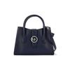 Michael Kors Mk Gabby Silver Logo Commuter Polyester Shoulder Tote Bag Women Bags Navy-Blue 35S3S5GS5O-406