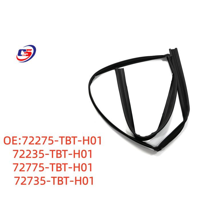 The 72735-TBT-H01 Sealing Strip fits 19-20 Honda Lingpai window glass grooves.