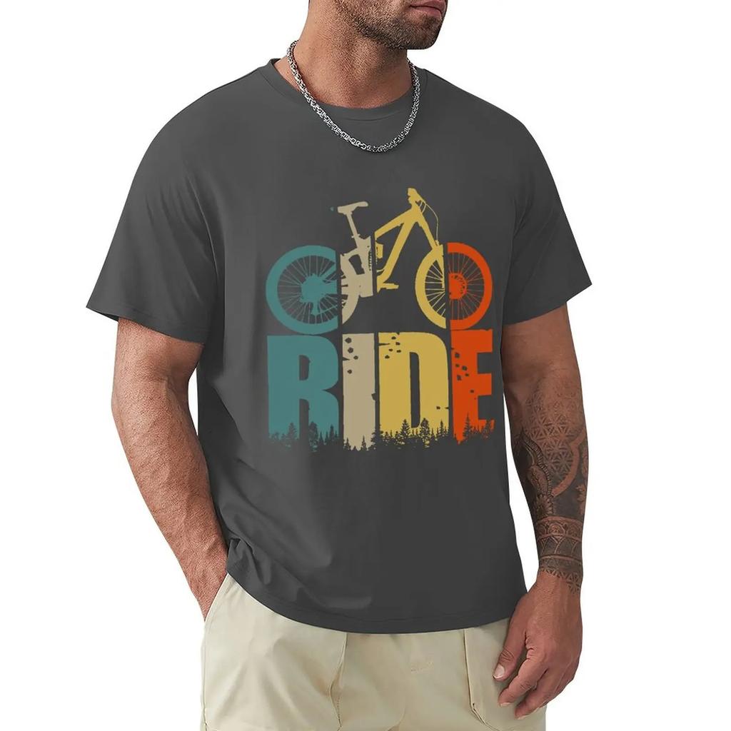 Футболка Retro Ride Your Mountain Bike MTB Lover Футболка Harajuku с коротким рукавом Футболка с хлопковой графикой Топы