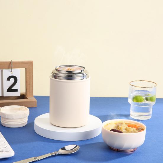 500ML Soup Thermal Cup Insulated Vacuum Food Jar Wide Mouth Flask Leakproof Stainless Steel Lunch Container