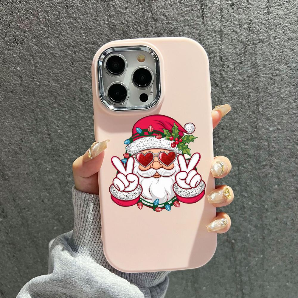 N98 С Новым годом, Рождеством, мягкие чехлы для телефонов iPhone 16 Pro Max Xiaomi 11 Lite Redmi 13C Note 11s, защитная рамка для камеры, задняя крышка