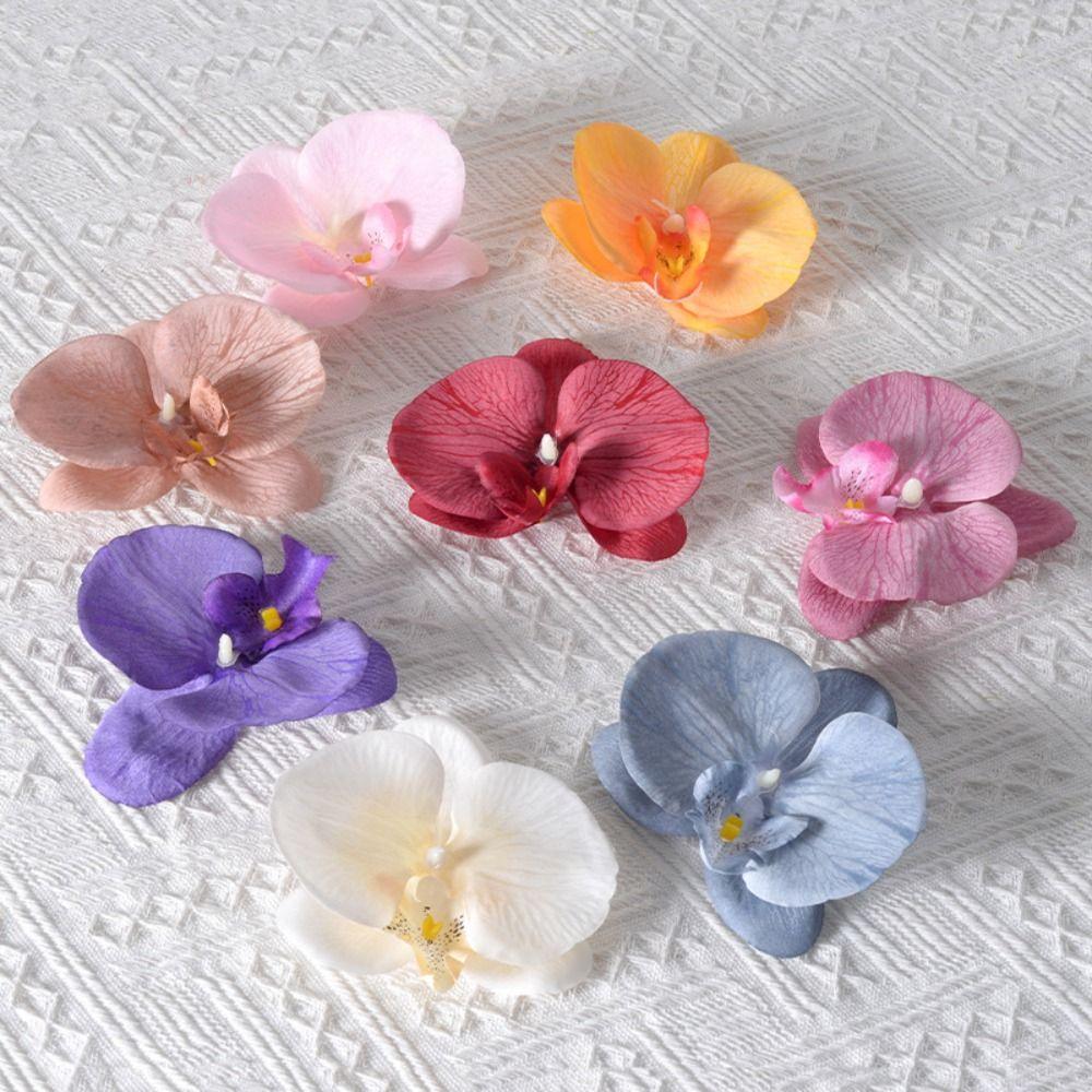 Handmade Accessories Butterfly Orchid Flower Headdress Simulated Flower Cute DIY