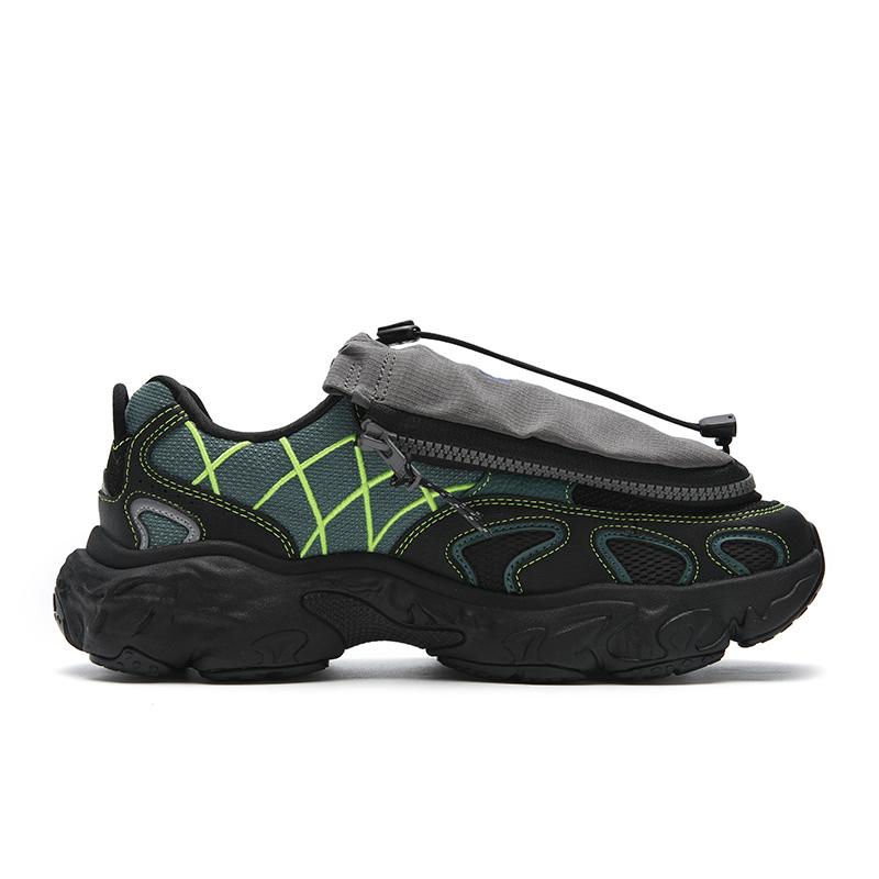 Nicole McLaughlin x FILA TORNADO Низкие Повседневные Кроссовки Мужские Зеленый Черный F12M541143FSB