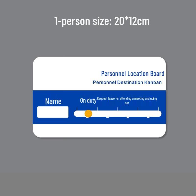 Longchan Office Employee Status Sign