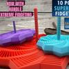 3D Printed Radish Tower Fidget Toy: Stress Relief and Optical Illusion Polygonal Design with Handle