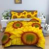 Sunflower Duvet Cover Set With Zipper Queen Twin Quilt Cover With Pillowcase Soft Quilt Cover Sets For Teens Adults Bedding Set