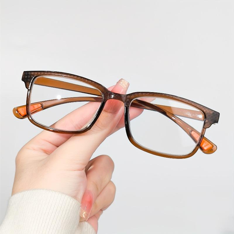 4pcs Square Reading Glasses, Retro Fashion Presbyopic Glasses Ultralight Readers for Women Men +1.0 To +4.0