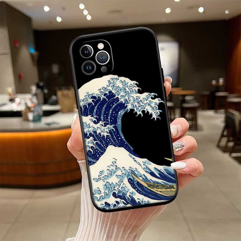 UP32 Great Wave off Kanagawa New High-End Shell Phone Case for iPhone SE X XS XR 16E 17 11 Pro Max 8 7 6 6s Plus Air