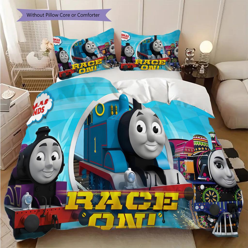 Thomas Friends Gogo Thomas Threepiece Set 1 Duvet Cover 2 Pillowcase Without Core Duvet Cover And Pillowcase Christmas Birthday Gift