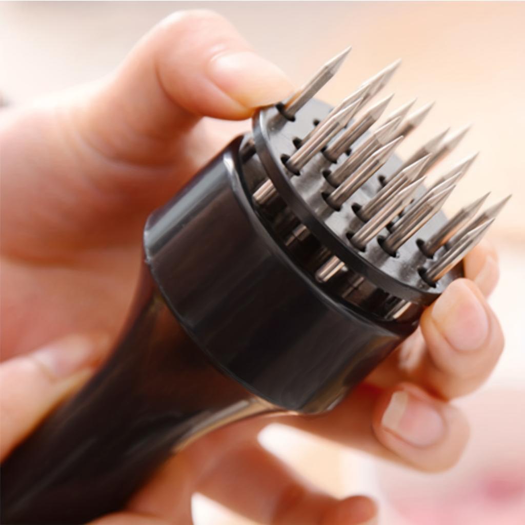 1 шт. молоток для размягчения мяса из нержавеющей стали, игла для раздавливания мяса, бытовой перфоратор, ежедневная игла для разламывания сухожилий, игла для вставки мяса