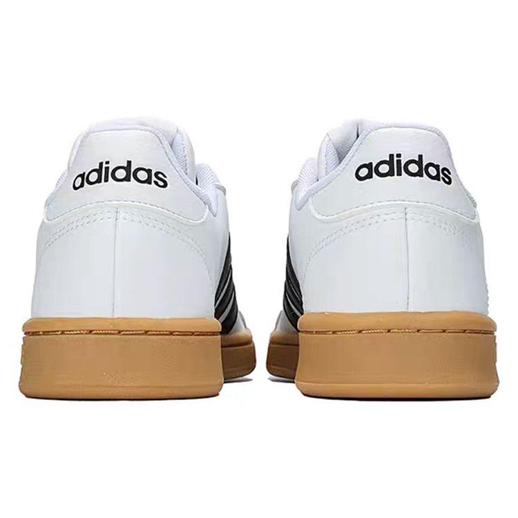 adidas Smiley X Neo Grand Court Повседневные Нескользящие Прочные Кроссовки с Низким Верхом для Скейтбординга Унисекс Белые GY4995