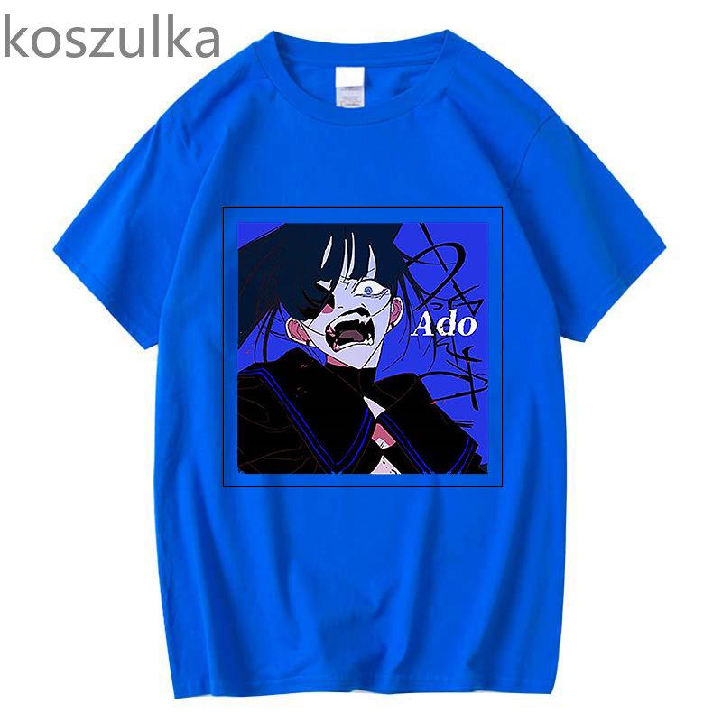 Унисекс футболка Ado, модная унисекс футболка с рисунком, унисекс/женская летняя футболка с коротким рукавом, 100% хлопок, эстетические топы, толстовка, уличная одежда