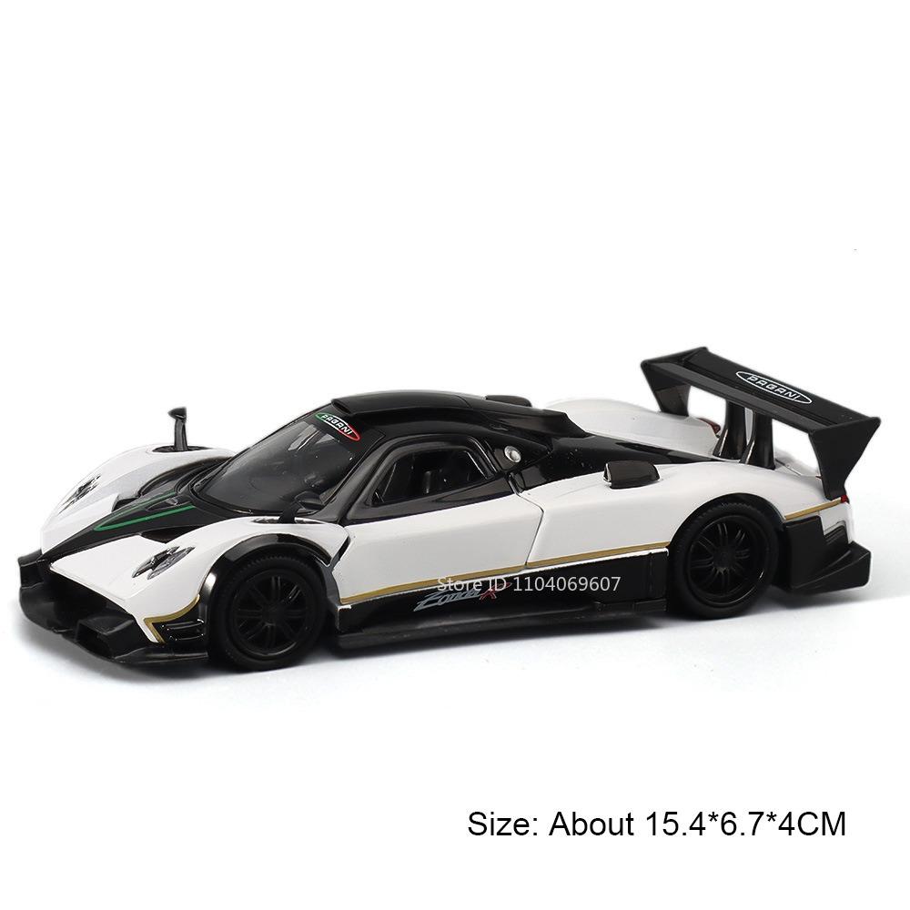 1:32 Pagani Zonda R Huayra Bc Спортивный Автомобиль Игрушечные Модели Из Сплава Литье Под Давлением Звук Свет Двери Открываются Оттянуть Назад Мини-Суперкар Для Мальчиков Подарки