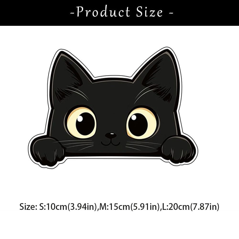 Scratch Covering PVC Decals Peek-a-Boo Funny Kitty Decals Car Window Decals Laptop