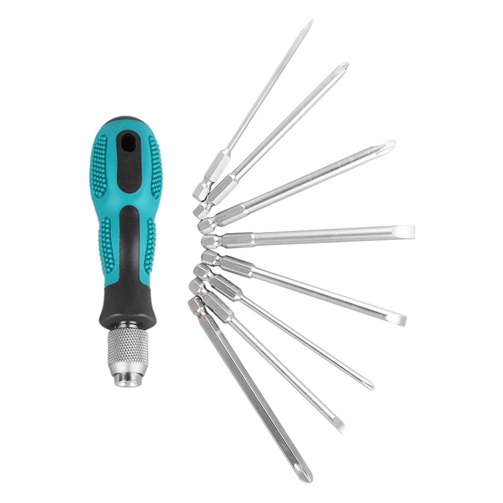 Набор отверток 9 шт. Многофункциональный набор бит для отверток для ремонта, бытовой инструмент для обслуживания