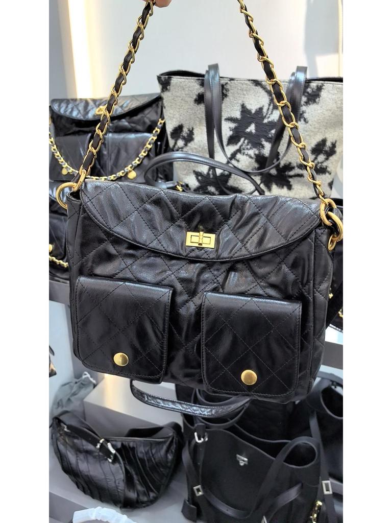 Новинка 2024 года сумка-мессенджер Hobo Hippie из коровьей кожи с ретро-фурнитурой — стиль подмышки и плеча