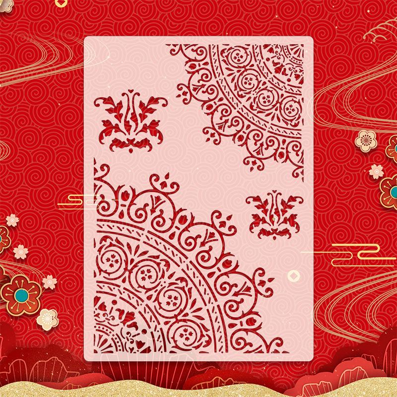 15*15 см цветок розы DIY многослойные трафареты настенная живопись Diy раскраска для скрапбука тиснение альбом декоративная открытка шаблон