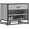 Shoe Bench Gray Sonoma 60 x 40 x 53.5 cm Particleboard and Metal