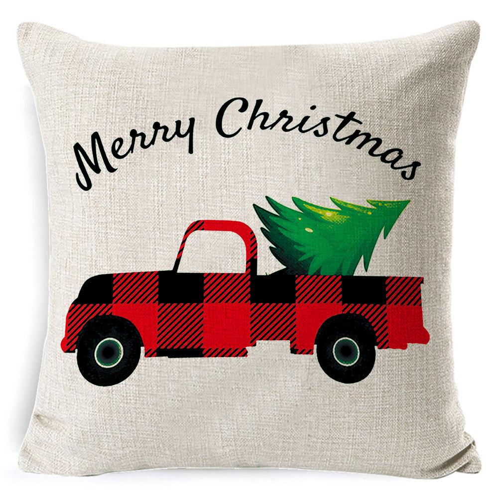 Christmas Pillow Case Christmas Light Luxury High-end Pillow Family Bed Pillow Case Home Cushion Bed Pillow