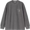 Carhartt WIP Свободный карман Повседневная мода Длинный рукав Футболка Унисекс Топы I036862-89-GD