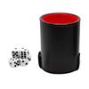 Dices Game Props Dices Shake Container PU Leather Bar Supplies Dices Cup Bracket Roll the Dices Board Game Cup Container