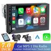 Car Radio CarPlay Android Auto 1 Din Bluetooth HD 7" Touch Screen Multimedia FM ISO Power Aux Input Bluetooth USB Mirror Link