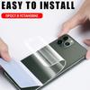 Для iPhone 16 15 14 Plus 13 Mini 12 Pro Max полное покрытие задняя часть + боковая рамка гидрогелевая пленка защитная пленка для экрана