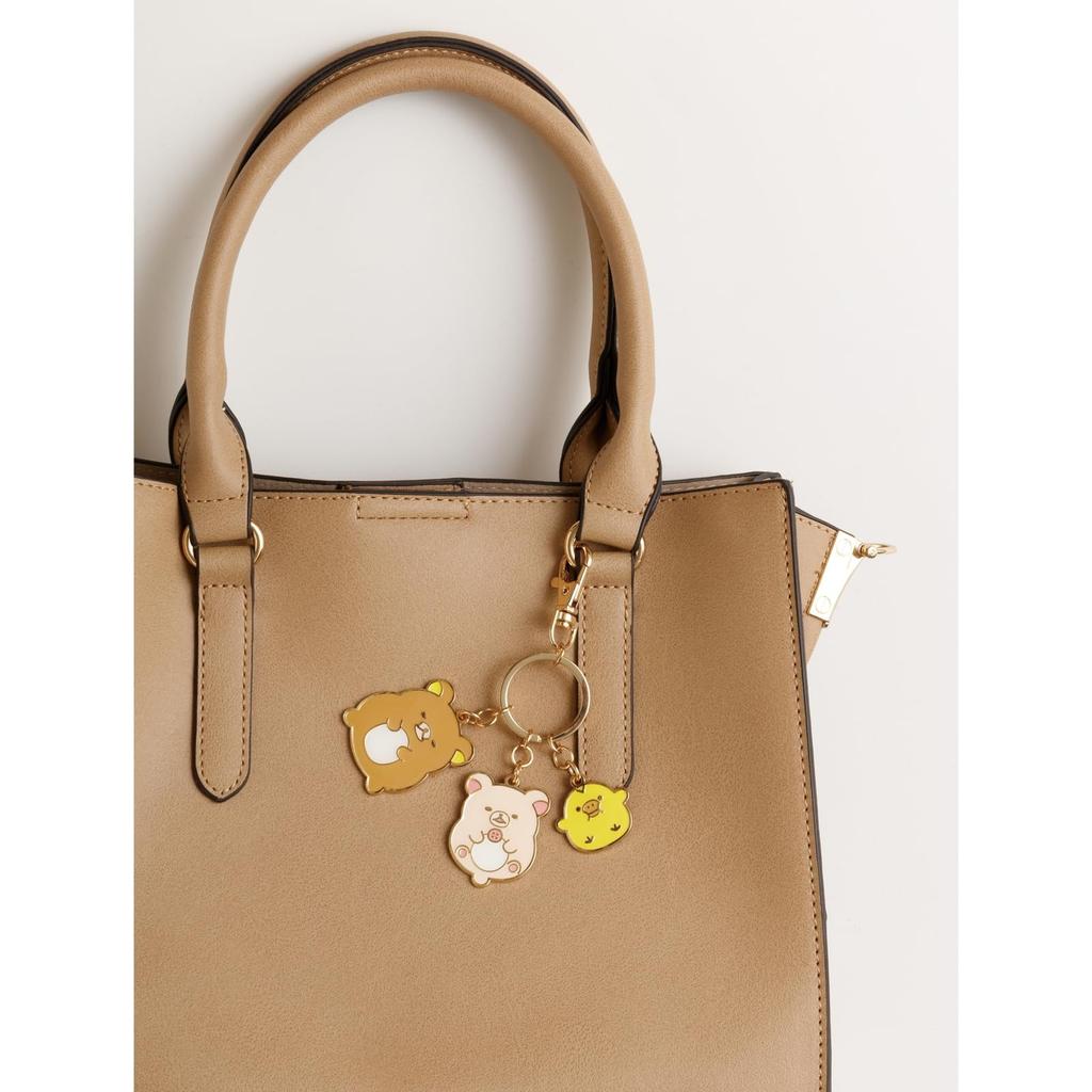 Rilakkuma all be Fully Full Keychain Rilakkuma Korilakkuma Kiiroitori AB23901 H12 x W8 x San-X "Let's full" & & Size D0.8cm