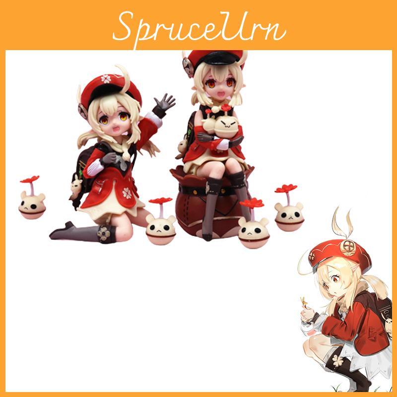 Высококачественная Оригинальная фигурка Klee из Genshin Impact, Рыцарь Искр, GK, Klee сидящая и стоящая, Игровой периферийный декоративный модель, 11-13 см, ПВХ статуэтка