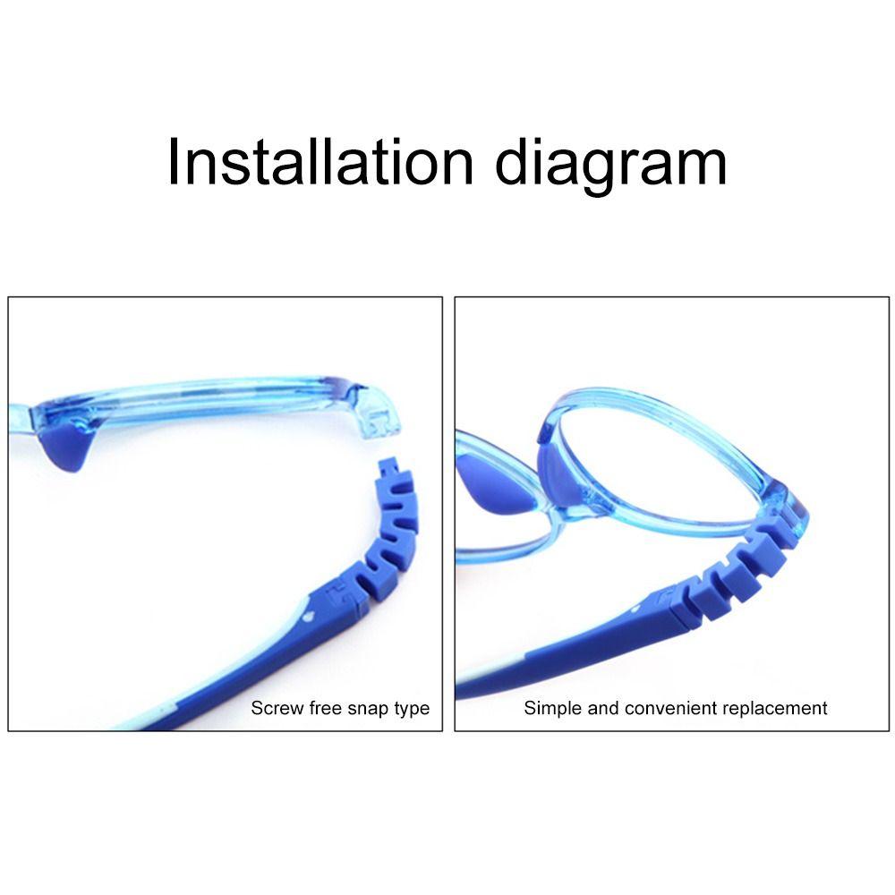 Силиконовые противоскользящие накладные оправы для очков, аксессуары для очков, сменные дужки для очков