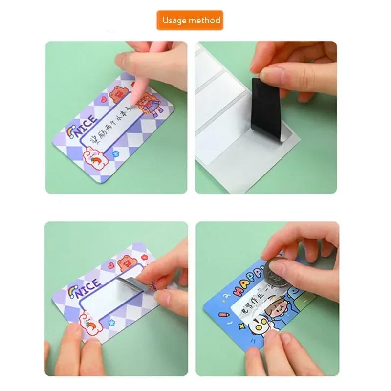 20 шт. Мультяшные Милые Скретч-карты Креативные DIY Счастливые Скретч-карточки Студенческая Награда Самодельная Рукописная Лотерейная Наклейка Детские Игрушки Карточка
