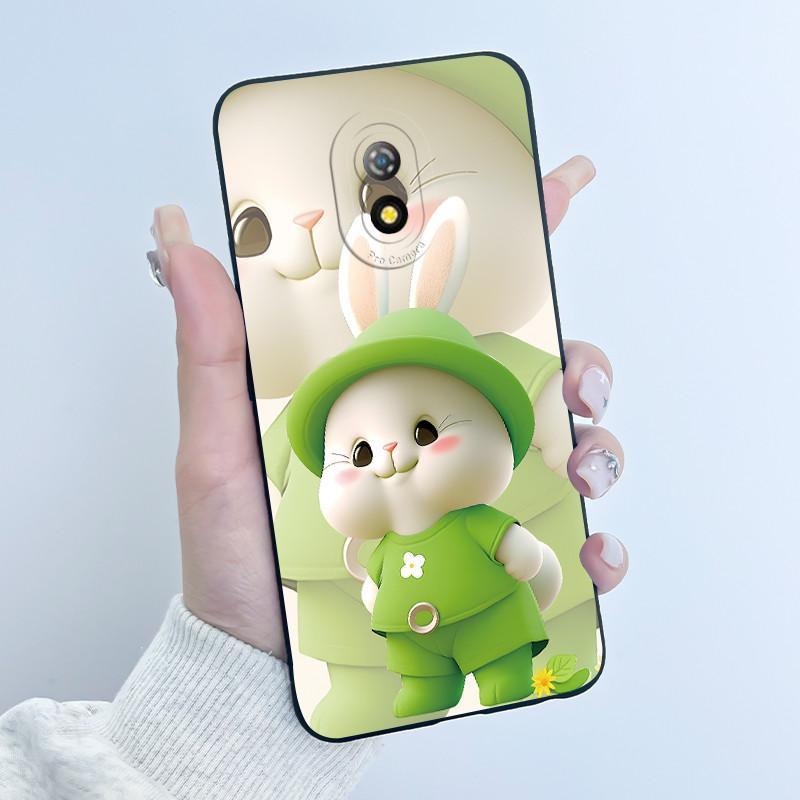 Soft TPU Case For ITEL A16 / A16 Plus / Alpha Lite Luxury Cute Love Rabbit Funny Black Silicone Phone Protective Back Shell Case