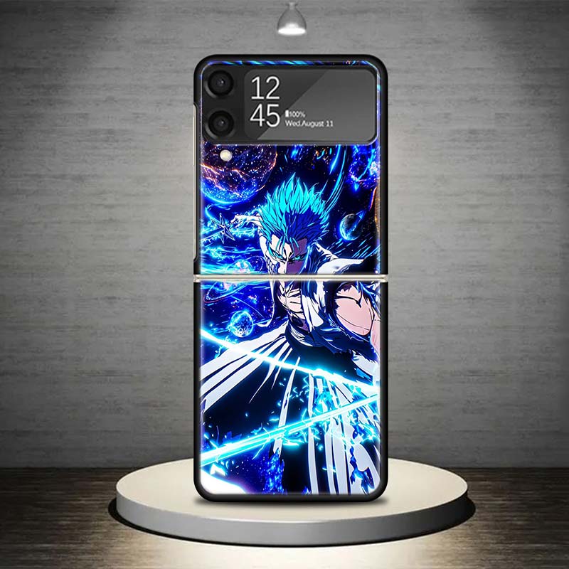 Чехол для телефона Grimmjow 6 Bleach для Samsung Galaxy Z Flip 7 6 5 4 3 5G Ударопрочный чехол Z Flip7 Flip6 ZFlip5 Flip3 Flip4 Роскошный She