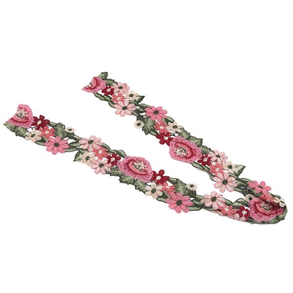 Вышитая кружевная лента для декора одежды