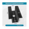 10 Black Solar Panel Centre Clamps, Fits All Frame Heights, PV Module Brackets