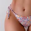 Floral Print Tie-Up Bikini Set for Women - Small Two-Piece Swimsuit
