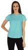 Solid Short Sleeve T-Shirt For Women  S Casual Regular Fit Basic Soft