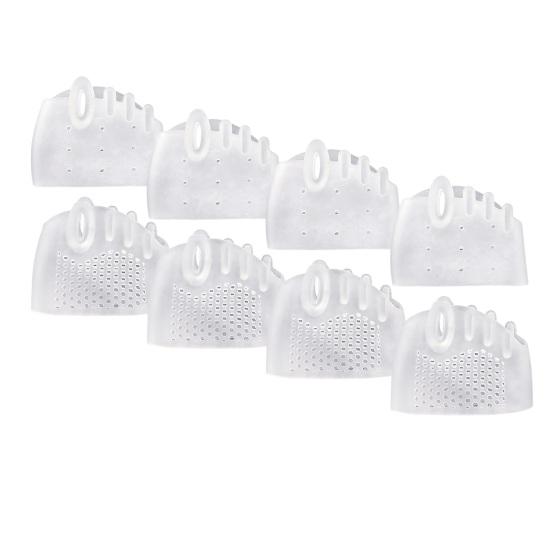 4 Pairs Silicone Toe Separators Easy To Clean Reusable Breathable Soft Toe Spacers Overlapping Toes Correctors
