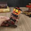1/3pcs Halloween Wooden Ornaments Scared Pumpkin Ghost Skull Home Desktop Decoration Horror Props 2025 Halloween Party Supplies