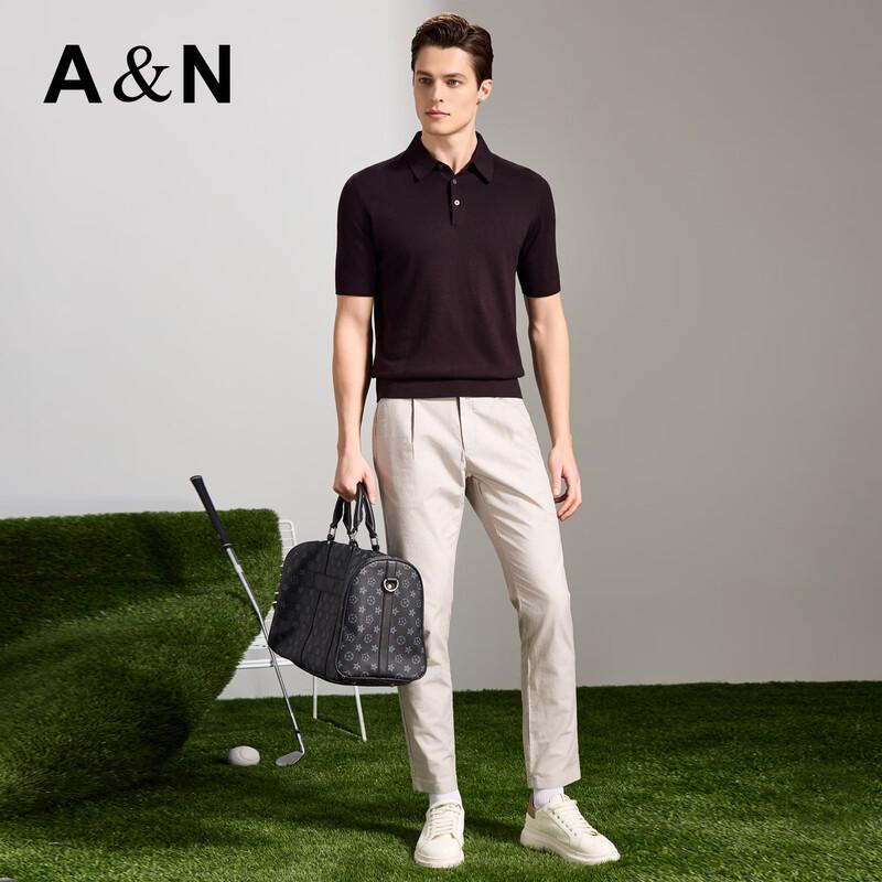 Antonio Men's Cashmere-Blend Air Layer Short Sleeve T-Shirt