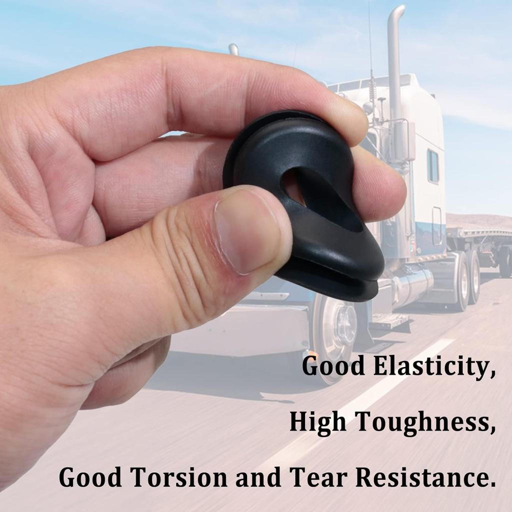 Уплотнение Глэдхэнд, 20 шт. Шайбы Глэдхэнд Резиновые уплотнения Черная прокладка Эластичные втулки Для полуприцепов Прицепов Тормозные воздушные шланги Номер детали 10028