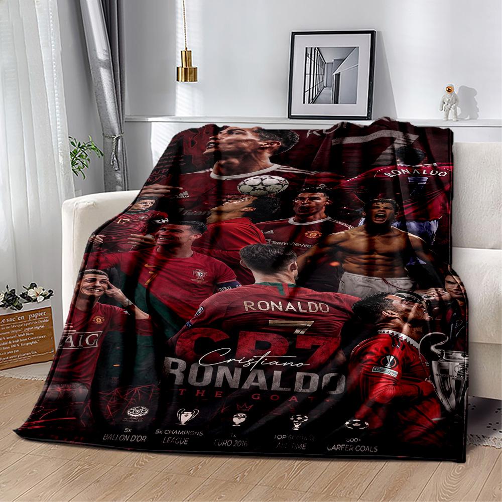 Cr7 Football Legend Blanket Soft Warm Cozy Great for Bed Office Chair Couch All-Season Use Digital Print Gift for Travel Home Birthdays