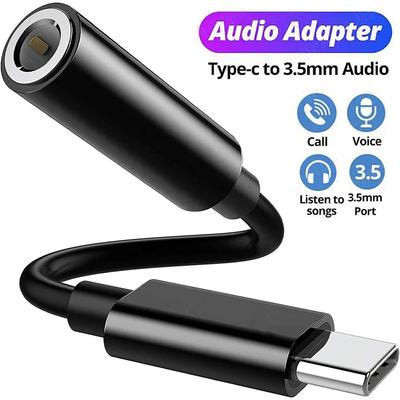 USB Type-C на 3,5 мм Aux Адаптер Type-c 3,5 мм Jack Аудио Кабель Коннектор Кабель для Наушников Аудио Конвертер Аксессуары для Наушников